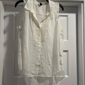 Kenneth Cole New York Cream Sleeveless Blouse